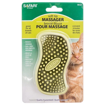 Safari Cat Rubber Curry Brush - Cat Rubber Curry Brush