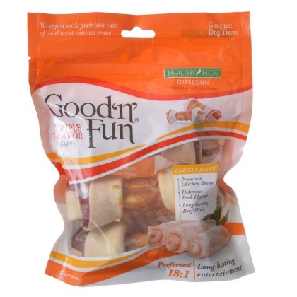 Healthy Hide Good \'n\' Fun Triple-Flavor Bones - Beef, Pork & Chicken - Small - 3 Pack - (4\