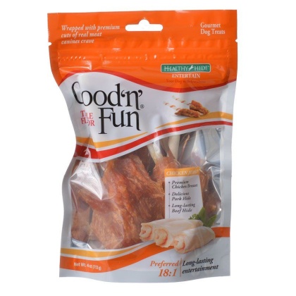 Healthy Hide Good \'n\' Fun Triple-Flavor Wings - Beef, Pork & Chicken - 4 oz