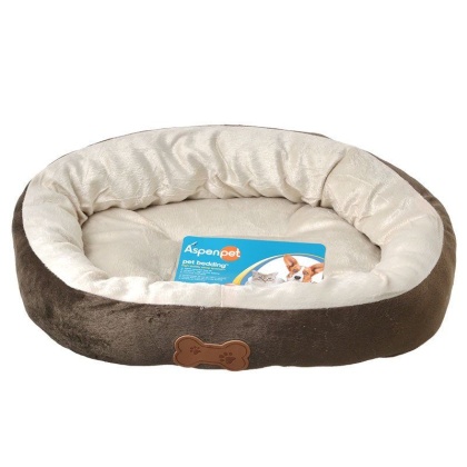 Aspen Pet Oval Nesting Pet Bed - Brown - 20\