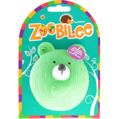 Petmate Booda Zoobilee Latex Bear Fetch Balls Dog Toy - 1 count