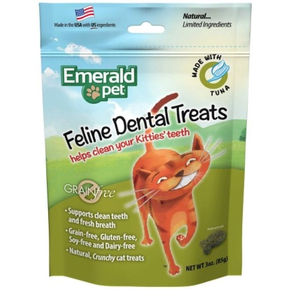 Emerald Pet Feline Dental Treats Tuna Flavor - 3 oz