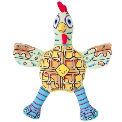 Fat Cat Foodies Chicken \'n Waffles Dog Toy - 1 count