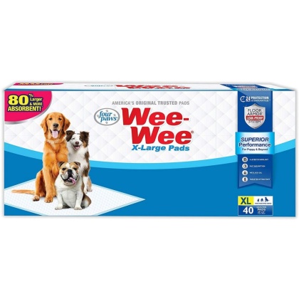 Four Paws X-Large Wee Wee Pads - 40 Pack (28\