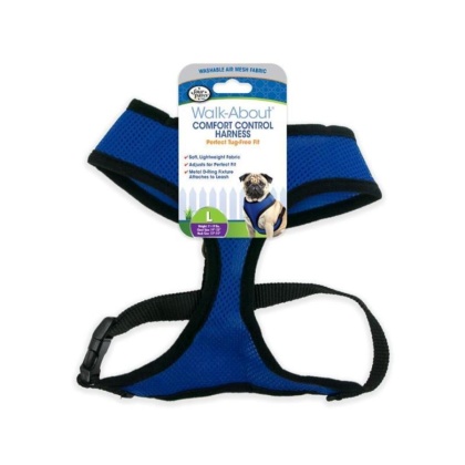Four Paws Comfort Control Harness - Blue - Large - For Dogs 11-18 lbs (19\