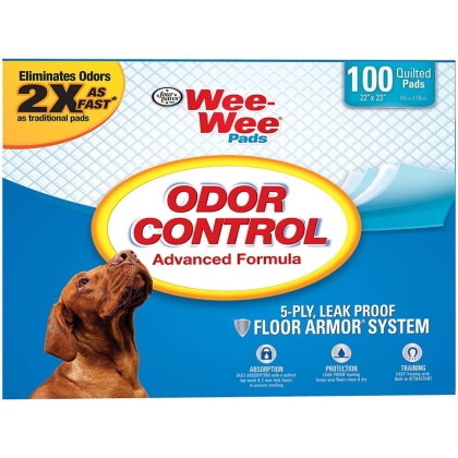 Four Paws Wee Wee Pads - Odor Control - 100 Pack - (22\