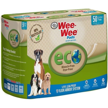 Four Paws Wee-Wee Pads - Eco - 50 Pack - (22