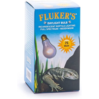 Flukers Neodymium Incandescent Full Spectrum Daylight Bulbs for Reptiles - 75 watt