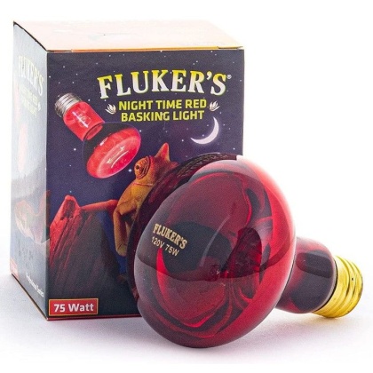 Flukers Professional Series Nighttime Red Basking Light - 75 Watt
