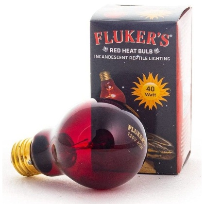 Flukers Red Heat Incandescent Bulb - 40 Watt