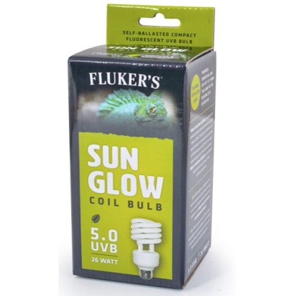 Flukers Sun Glow Tropical Fluorescent 5.0 UVB Bulb - 26 watt