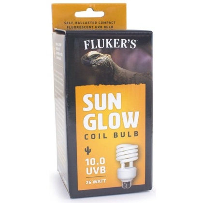 Flukers Sun Glow Desert Fluorescent 10.0 UVB Bulb - 26 watt