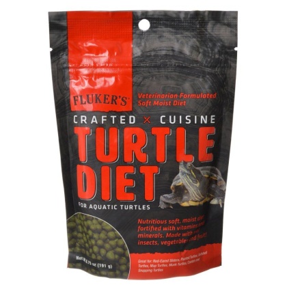 Flukers Crafted Cuisine Turtle Diet for Aquatic Turtles - 6.75 oz