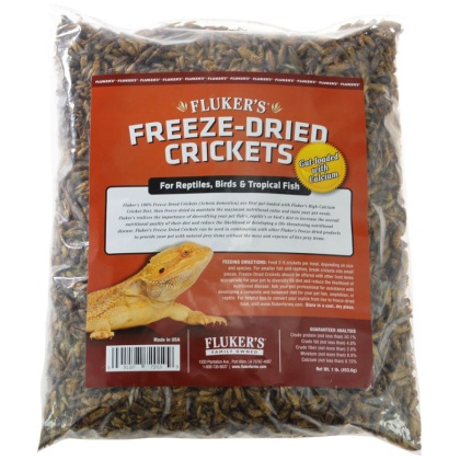 Flukers Freeze-Dried Crickets - 1 lb