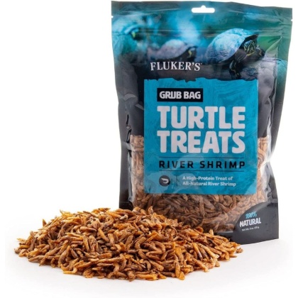 Flukers Grub Bag Turtle Treat - River Shrimp - 6 oz