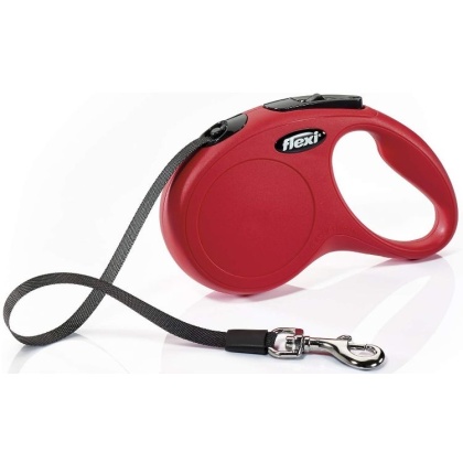 Flexi Classic Red Retractable Dog Leash - Small 16\' Long