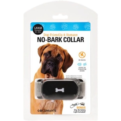 Goldmans No-Bark Collar Dog Friendly and Humane - Large - Necks 13-22