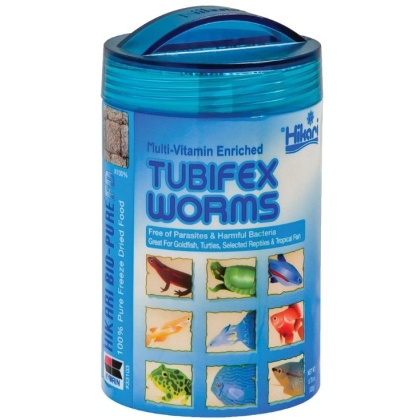 Hikari Tubifex Worms - Freeze Dried - .78 oz