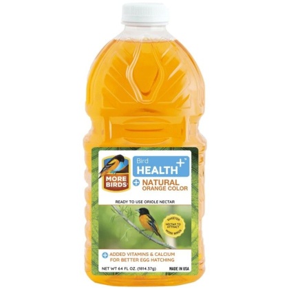 More Birds Health Plus Ready To Use Oriole Nectar Natural Orange - 64 oz