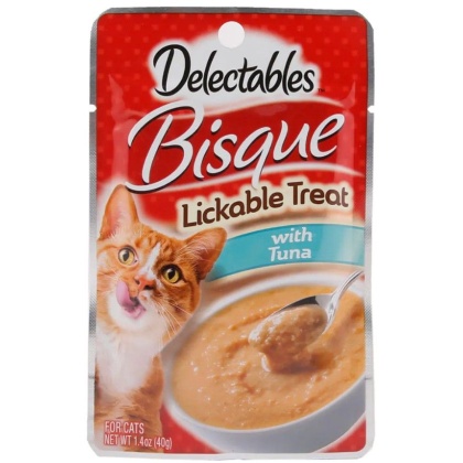 Hartz Delectables Bisque Lickable Cat Treats - Tuna - 1.4 oz