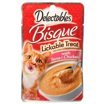 Hartz Delectables Bisque Lickable Cat Treats - Tuna & Chicken - 1.4 oz