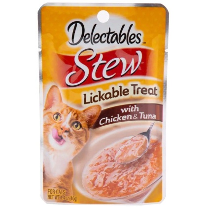 Hartz Delectables Stew Lickable Cat Treats - Chicken & Tuna - 1.4 oz