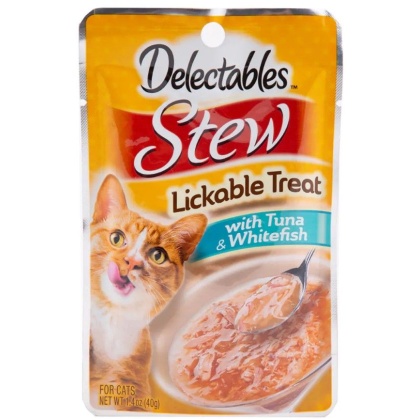 Hartz Delectables Stew Lickable Cat Treats - Tuna & Whitefish - 1.4 oz