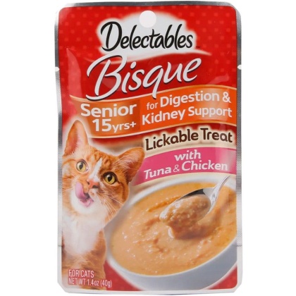 Hartz Delectables Bisque Senior Cat Treats - Tuna & Chicken - 1.4 oz