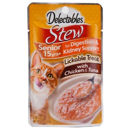 Hartz Delectables Stew Senior Cat Treats - Chicken & Tuna - 1.4 oz