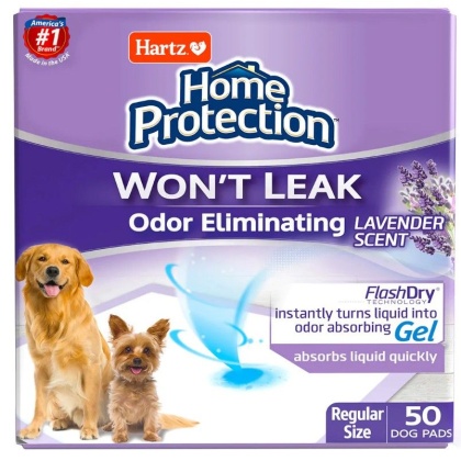 Hartz Home Protection Lavender Scent Odor Eliminating Dog Pads - Regular - 50 count