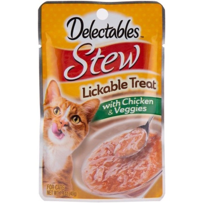 Hartz Delectables Stew Lickable Treat for Cats Chicken and Veggies - 1.4 oz
