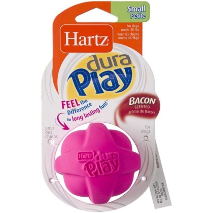 Hartz Dura Play Bacon Scented Dog Ball Toy Small - 1 count