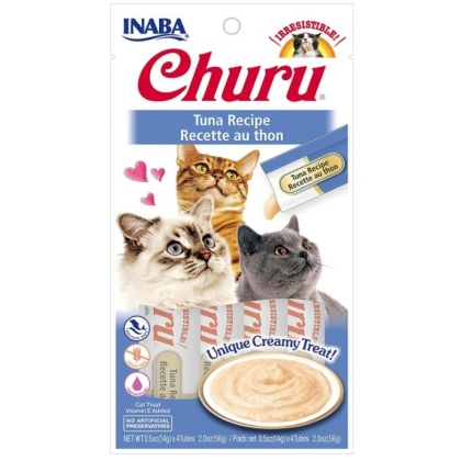 Inaba Churu Tuna Recipe Creamy Cat Treat - 4 count