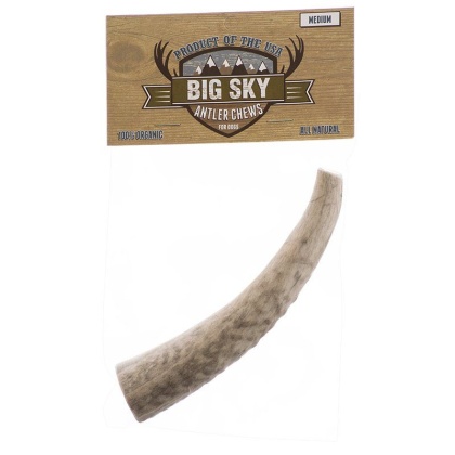 Big Sky Antler Chew for Dogs - Medium - 1 Antler - Dogs Over 40 lbs - (6