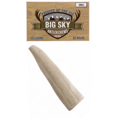 Big Sky Antler Chew for Dogs - Small - 1 Antler - Dogs 5-40 lbs - (4\