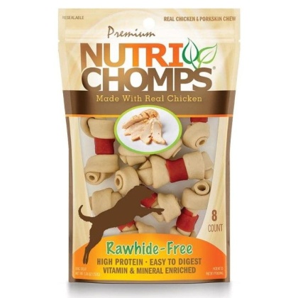 Premium Nutri Chomps Chicken Wrapped Knots - Mini - 8 Count