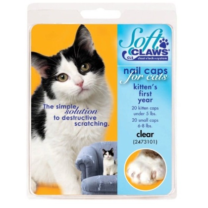 Soft Claws Nail Caps for Cats Clear - Kitten