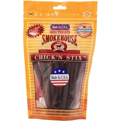 Smokehouse Chick\'n Stix Dog Treats - 8 oz