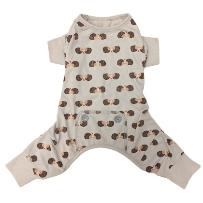 Fashion Pet Hedgehog Dog Pajamas Gray - Large