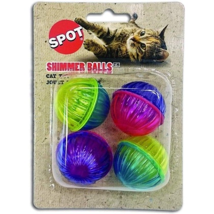 Spot Shimmer Balls Cat Toys - 4 Pack