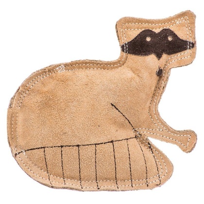 Spot Dura-Fused Leather Raccoon Dog Toy - 8\