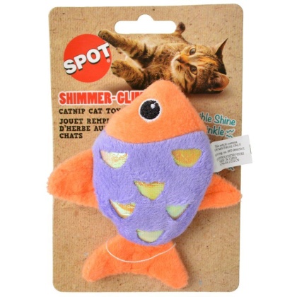 Spot Shimmer Glimmer Fish Catnip Toy - Assorted Colors - 1 Count