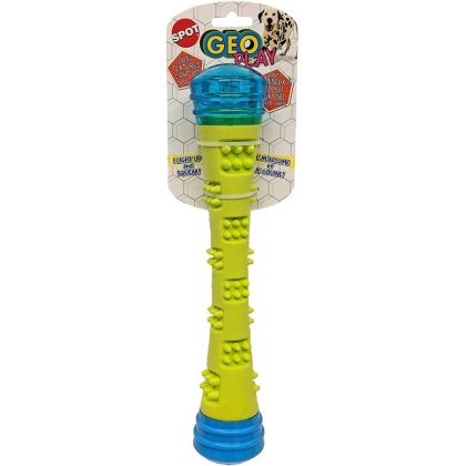 Spot Geo Play Light and Sound Stick Large Dual Texure Dog Toy Assorted - 1 count