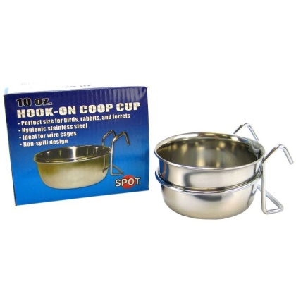 Spot Stainless Steel Hook-On Coop Cup - 10 oz (4