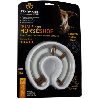 Starmark Horseshoe Ringer Treat Toy - 1 count