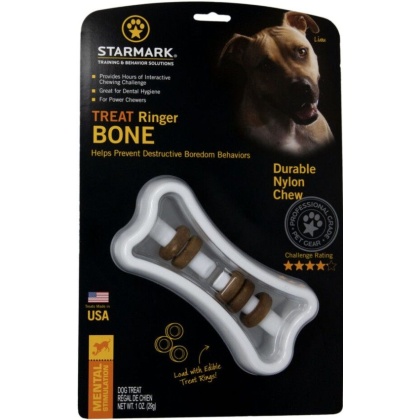 Starmark Ringer Bone Treat Toy - 1 count