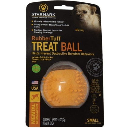 Starmark RubberTuff Treat Ball Small - 1 count