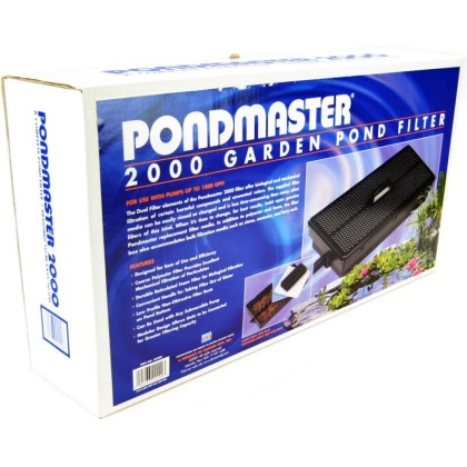 Pondmaster 2000 Garden Pond Filter Only - 1,800 GPH - Up to 2,000 Gallons