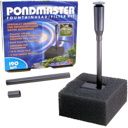 Pondmaster Fountain Head & Filter Kit - 190 GPH