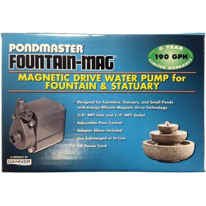 Pondmaster Pond-Mag Magnetic Drive Utility Pond Pump - Model 1.9 (190 GPH)
